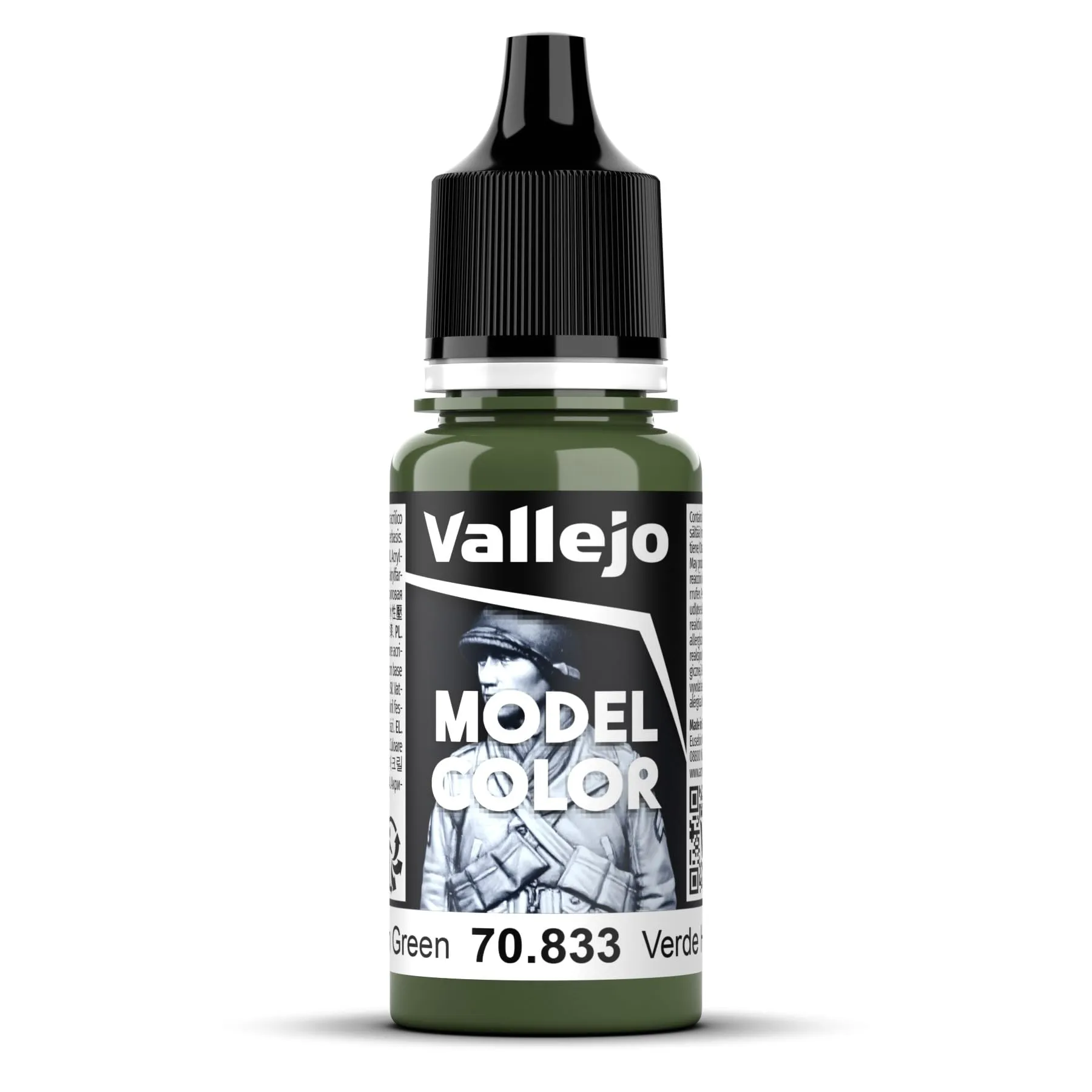 Vallejo 70.833 Acrylic Model Color, German Cam Bright Green, 17 ml - immagine 2