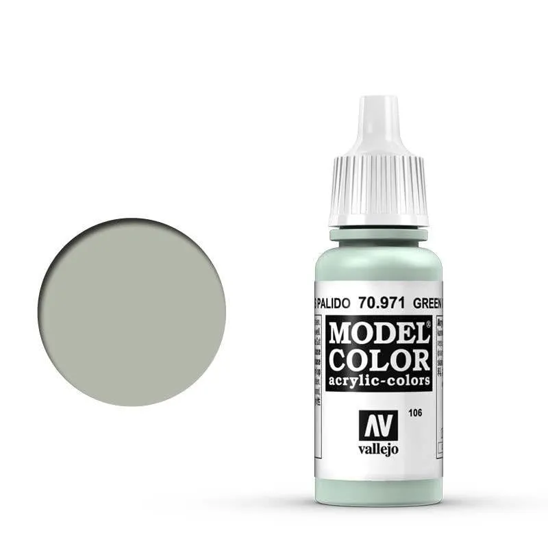 Vallejo 70.971 Acrylic Matte Color, Grey Green, 17 ml - immagine 2