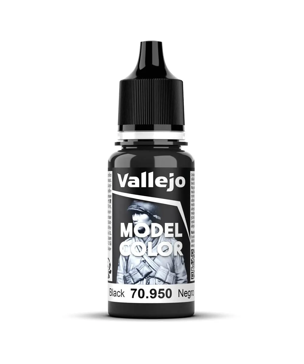 Vallejo Model Color 950 Matt Black, 17 ml - immagine 1