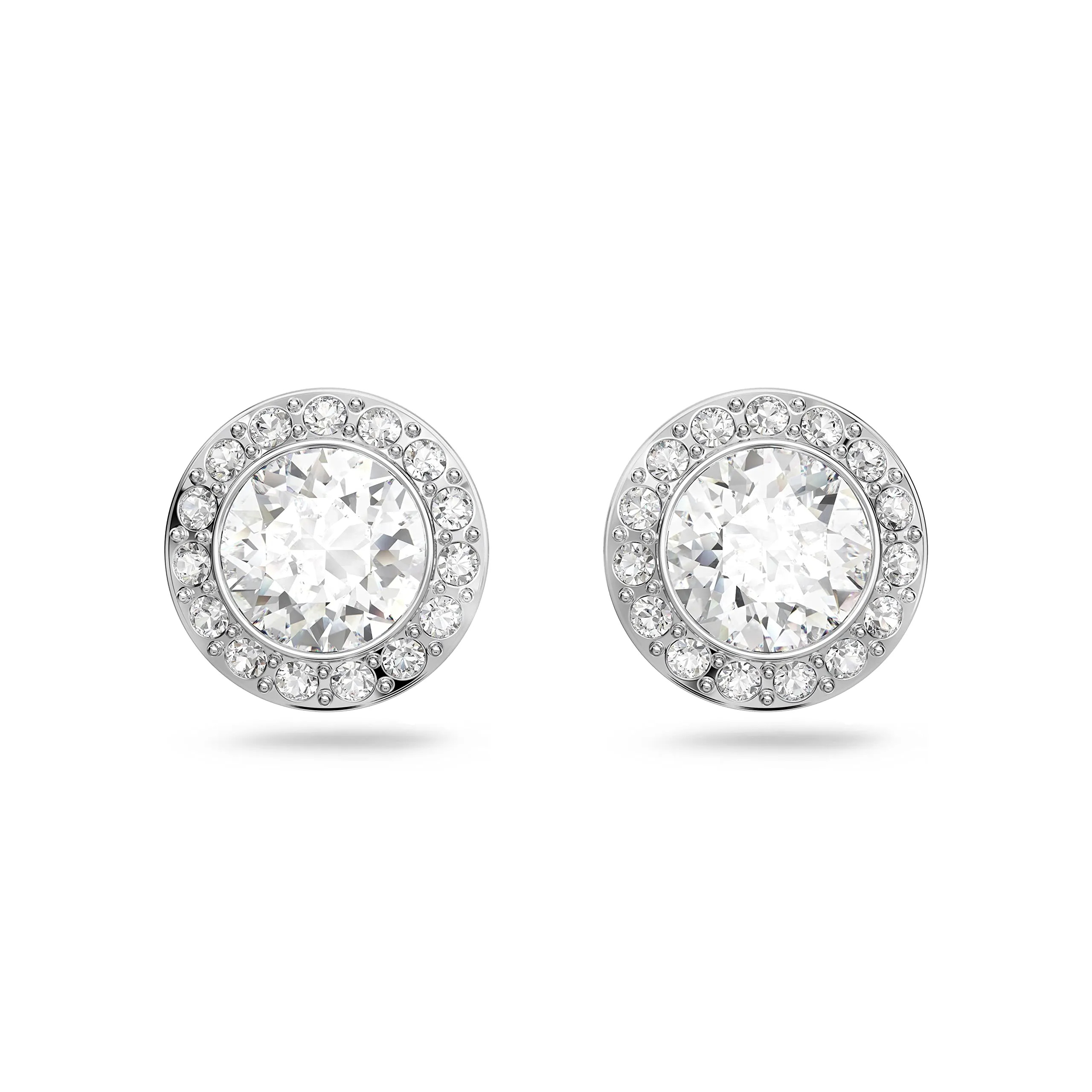 Swarovski Angelic Orecchini a lobo, Taglio Round, Bianchi, Placcato rodio - immagine 7