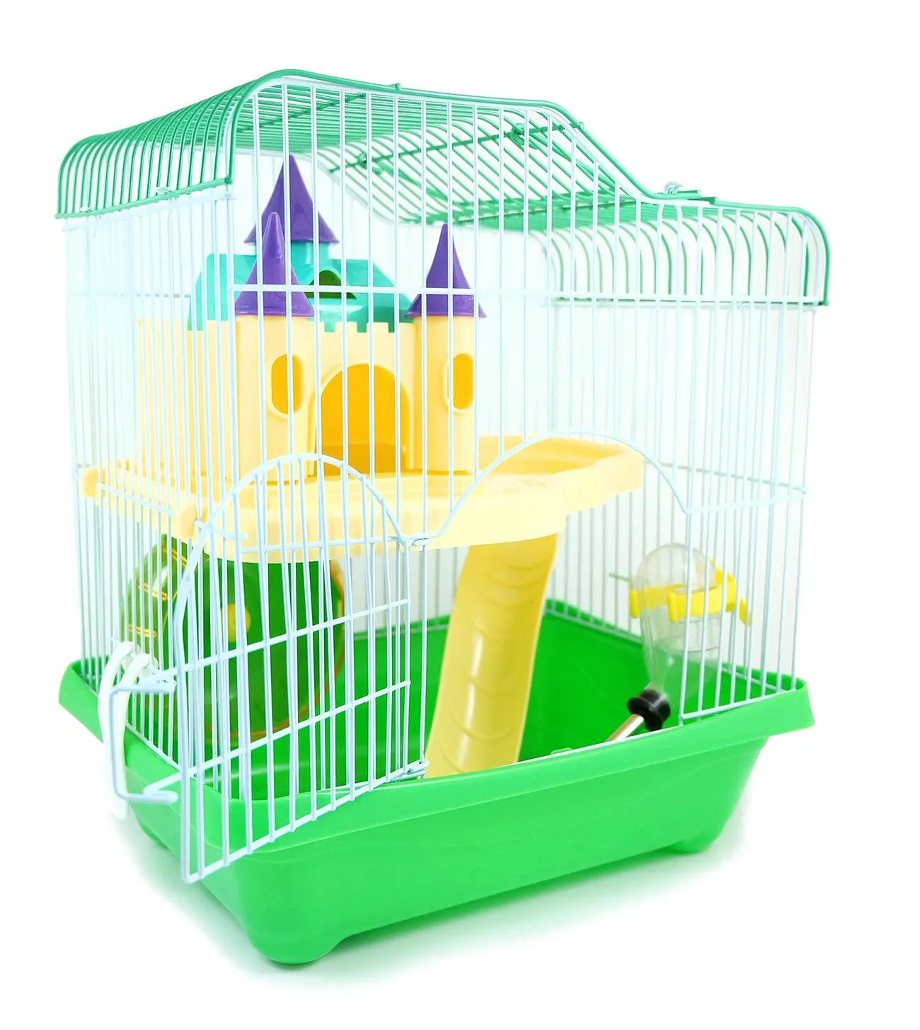 BPS Gabbia per criceto con scala, tunnel e casetta, 28 x 21 x 31 cm, mod. BPS-1340 - immagine 1