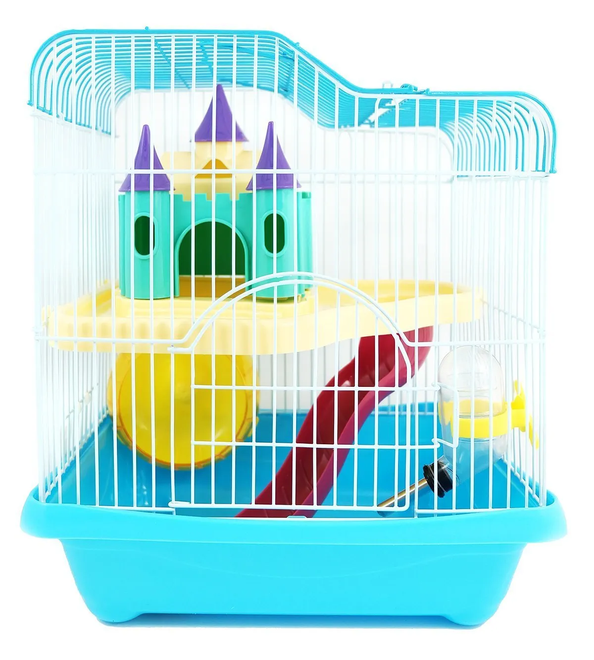 BPS Hamster Chalet Cage with Tunnel Ladder, 28 x 21 x 31 cm, BPS-1340AA - immagine 1