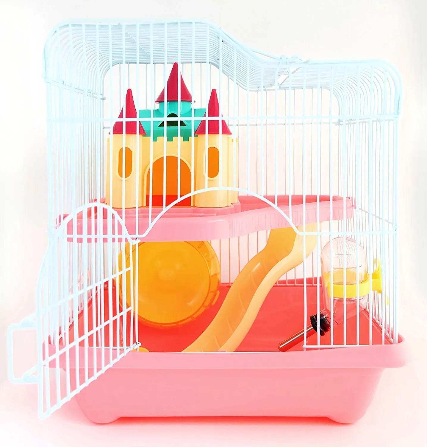 BPS Hamster Chalet Cage with Tunnel Ladder, 28 x 21 x 31 cm, BPS-1340AA - immagine 4