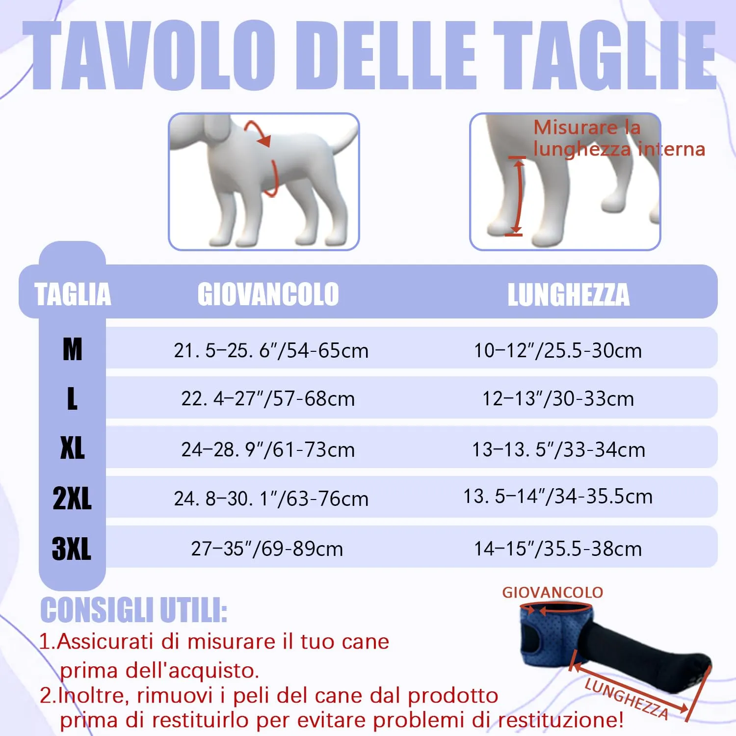 COODEO Calzini Protettivi per Cani Antileccatura con Suola Antiscivolo, Impermeabili (Blu, M_Sinistra) - immagine 5