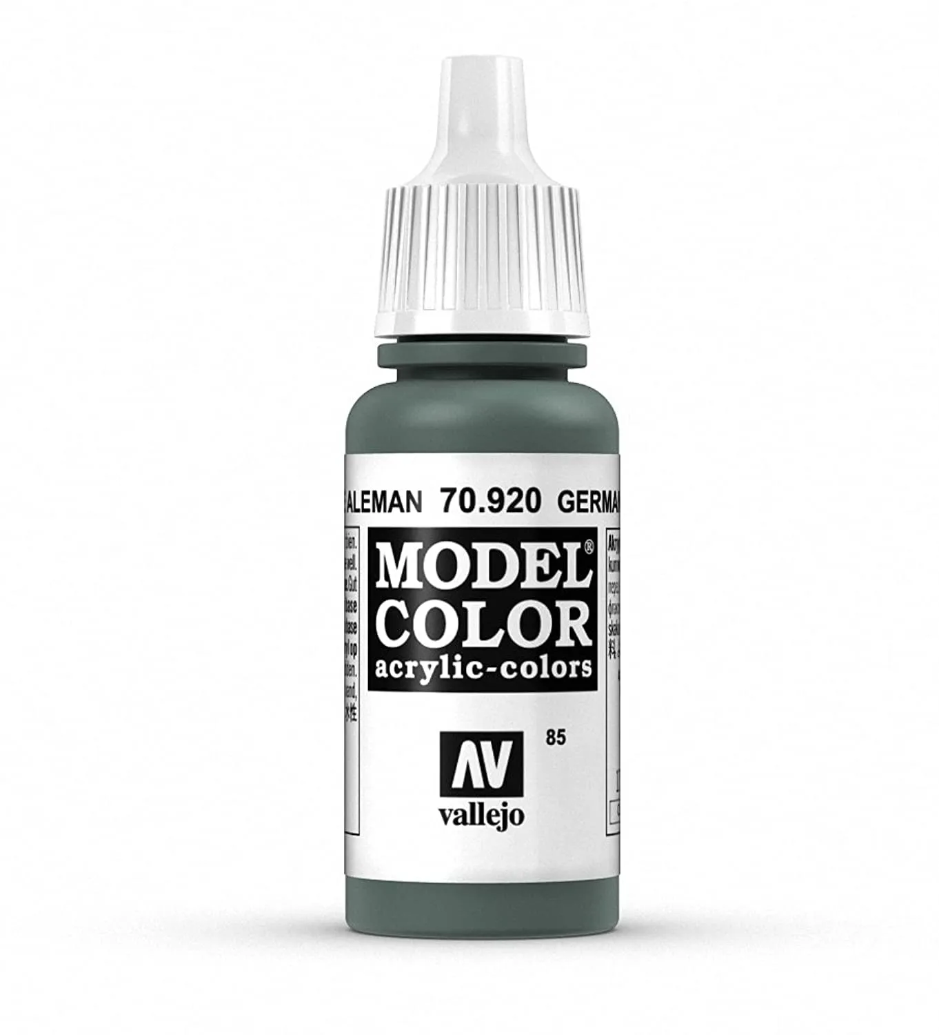 Vallejo 70.920 Acrylic Matte Color, Grey (German Uniform), 17 ml - immagine 1