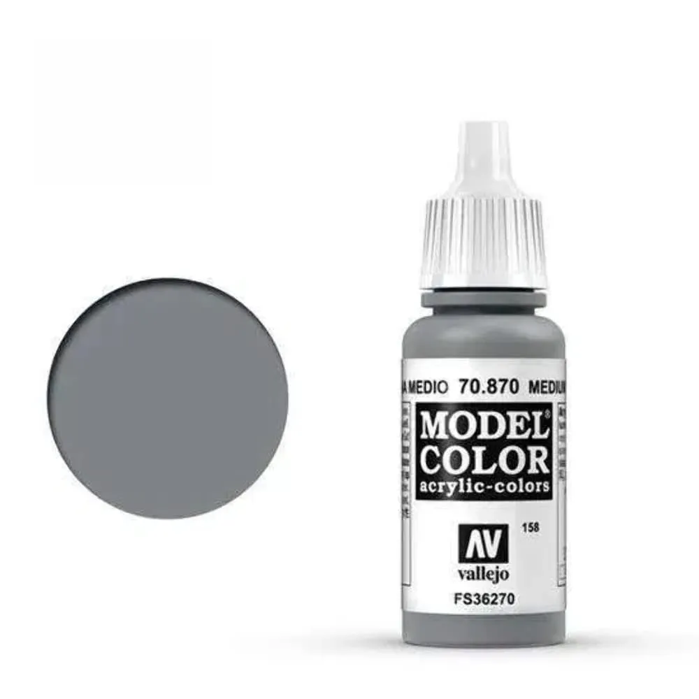 Vallejo 70.920 Acrylic Matte Color, Grey (German Uniform), 17 ml - immagine 3