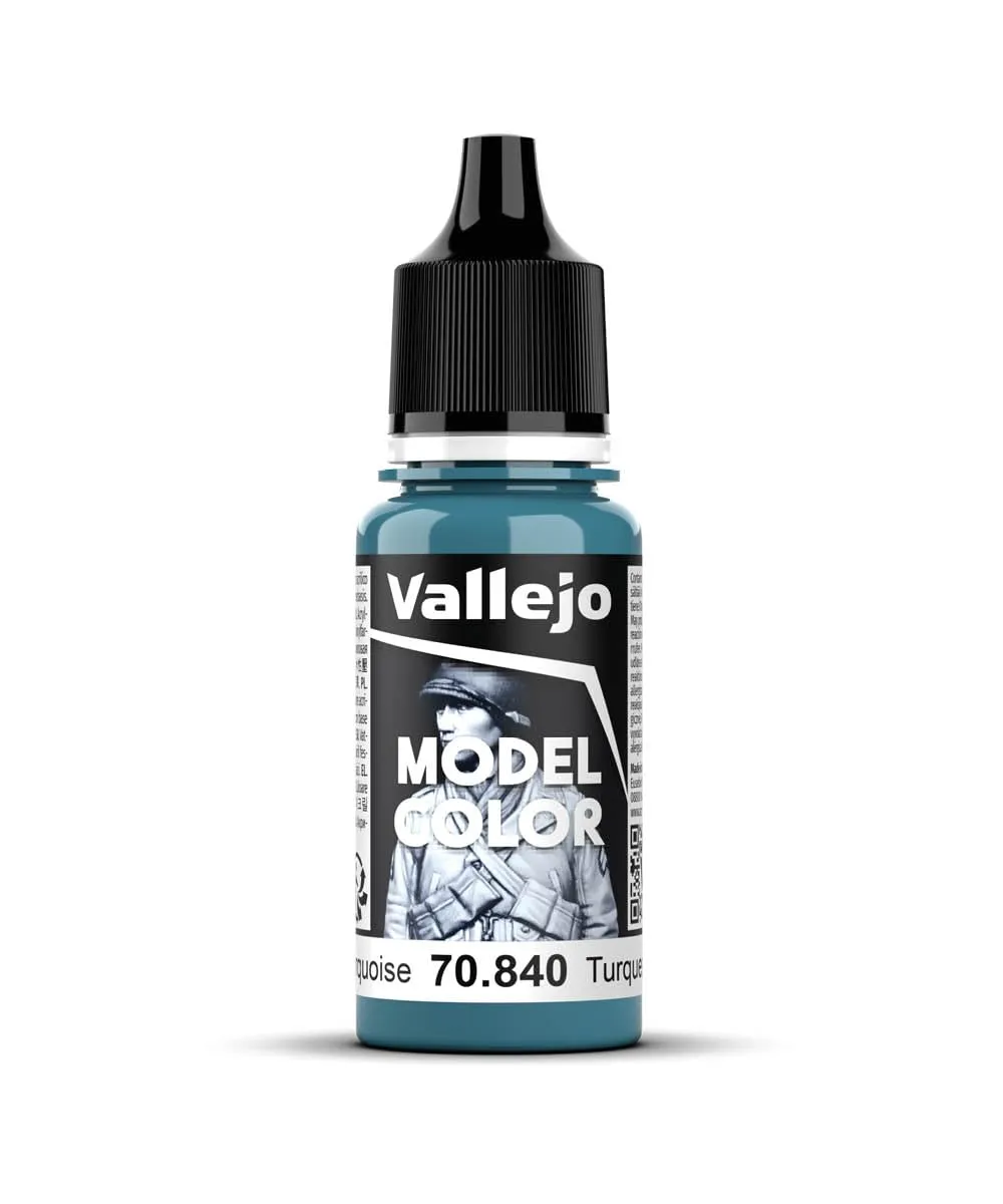 Vallejo Model Color Acrylic Paint 18 ml, Light Turquoise, Matte Finish - immagine 1