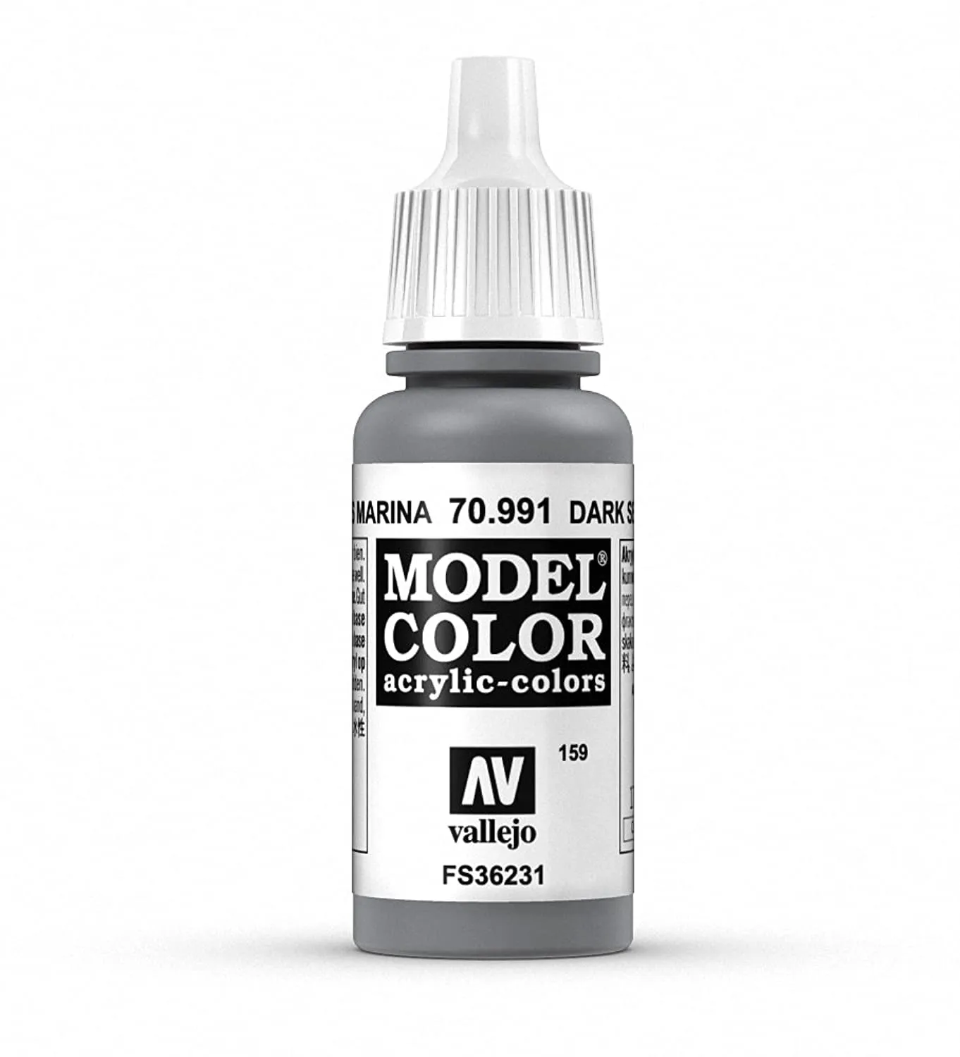 Vallejo 70.991 Model Color Acrylic Paint, Dark Sea Grey, 17 ml - immagine 1