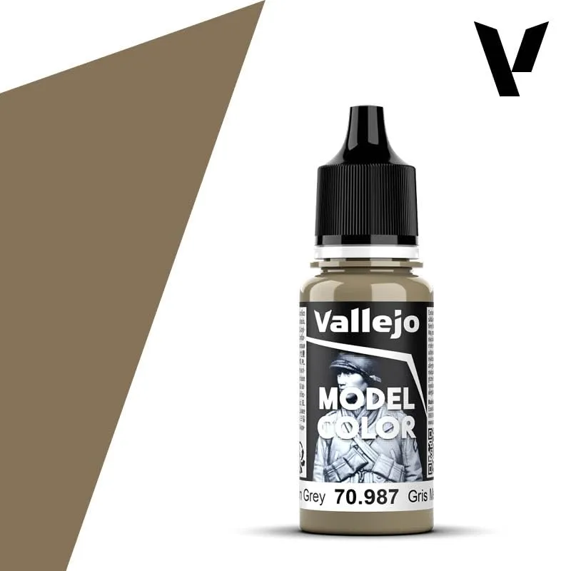 Vallejo 70.987 Acrylic Model Color, Medium Grey, 17 ml - immagine 2