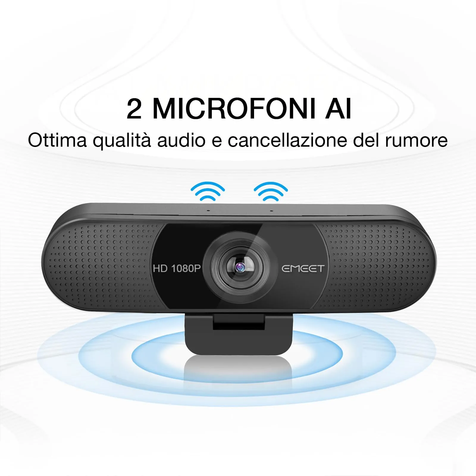 EMEET C960 Full HD 1080P Webcam with Dual Microphone and 90° Field of View - immagine 4