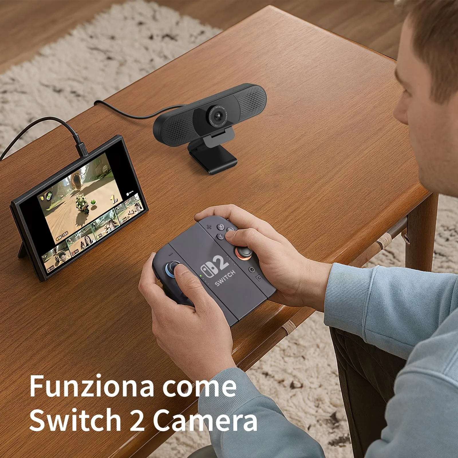 EMEET C960 Full HD 1080P Webcam with Dual Microphone and 90° Field of View - immagine 8