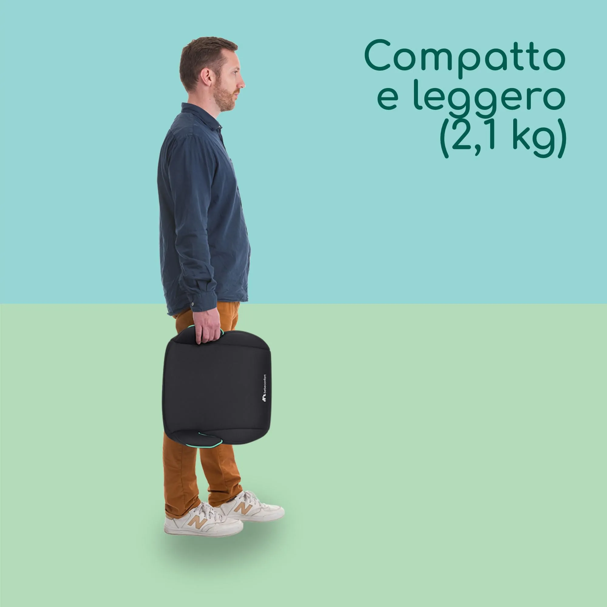 Bebeconfort Manga i-Fix Rialzo Auto Isofix Gruppo 3, 128-150 cm, 22-36 kg, Tinted Black - immagine 6