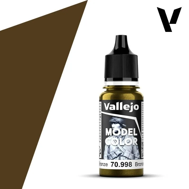 Vallejo 70.998 Acrylic Matte Color, Metallic Bronze, 17 ml - immagine 3