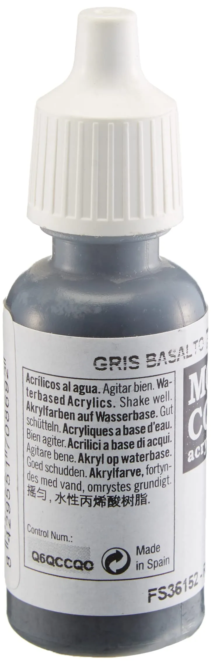 Vallejo 70.869 Model Color Acrylic Paint, Basalt Grey, 17 ml - immagine 2