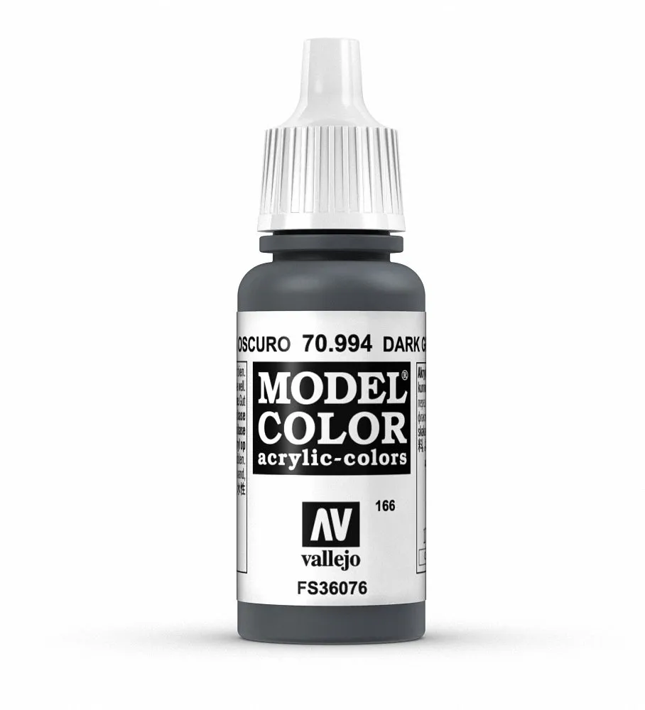 Vallejo 70.994 Model Color Acrylic Paint, Dark Grey, 17 ml - immagine 1