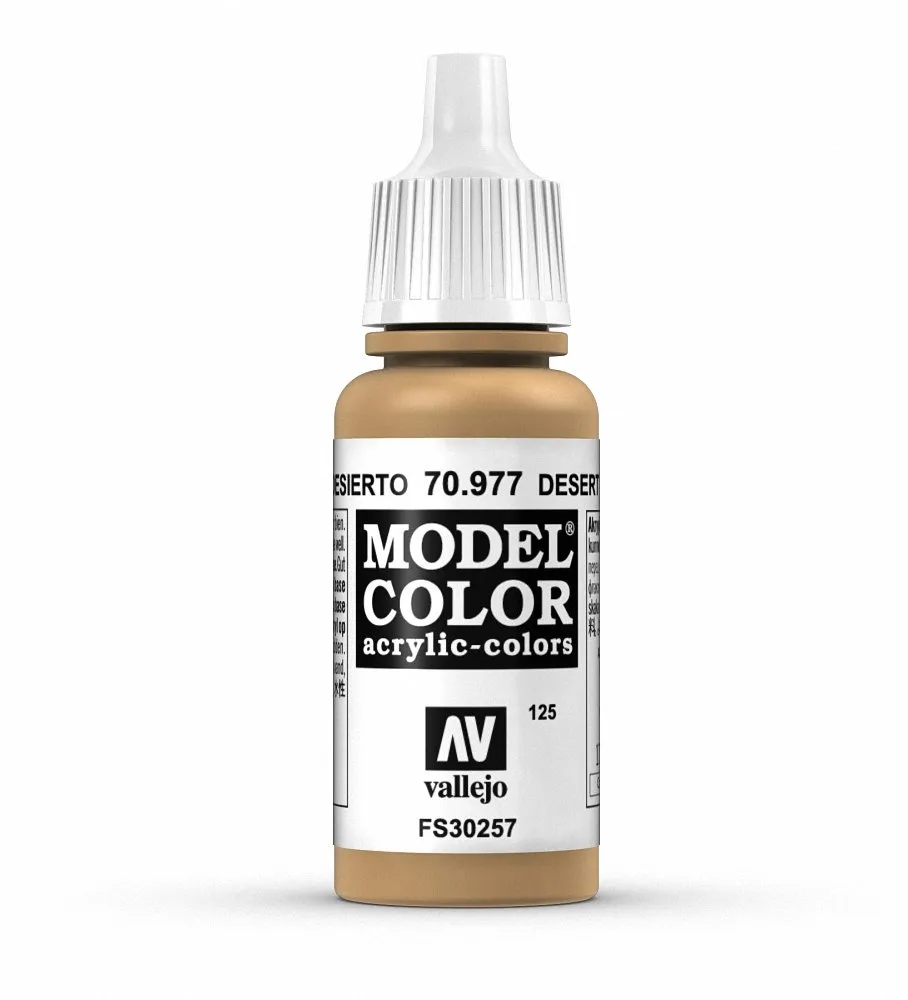 Vallejo 70.977 Acrylic Model Color, Desert Yellow, 17 ml - immagine 1