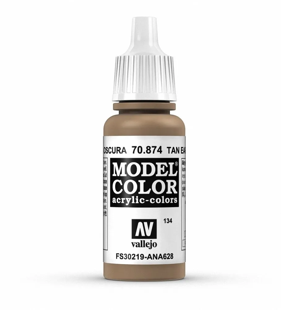 Vallejo 70.874 Model Color Acrylic Paint, US Tan Earth, 17 ml - immagine 1