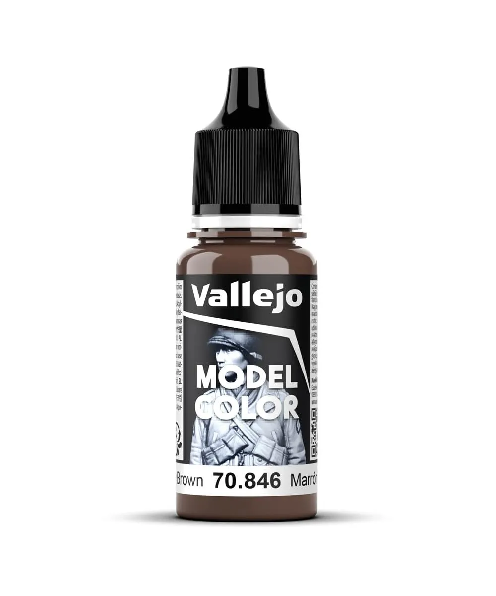 Vallejo Model Color Acrylic Paint Mahogany Brown 17 ml Matte Finish - immagine 1