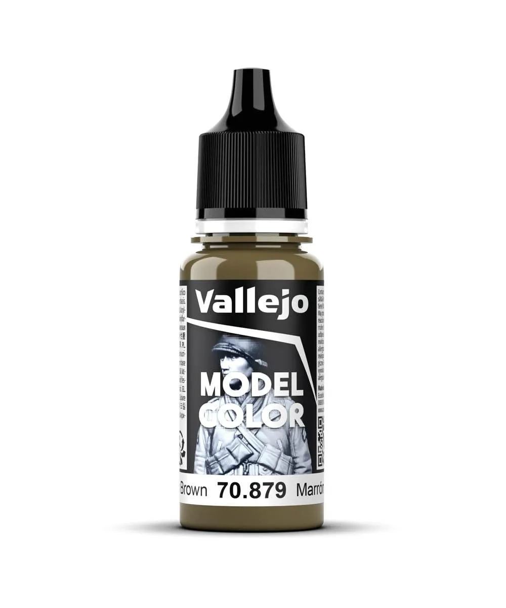 Vallejo Model Color Acrylic Paint 18 ml Matte Finish Verde Marrone 879 - immagine 1