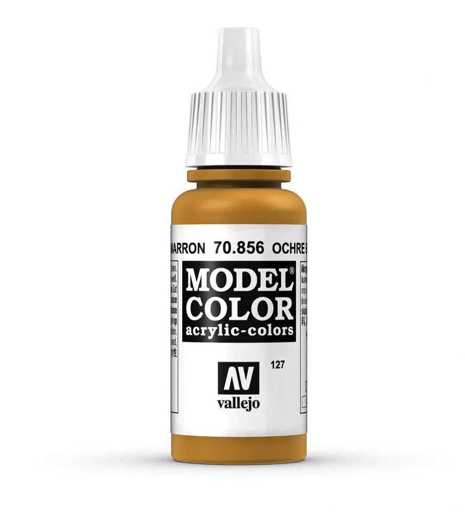Vallejo 70.856 Model Color Acrylic Paint, Ochre Brown, 17 ml - immagine 1