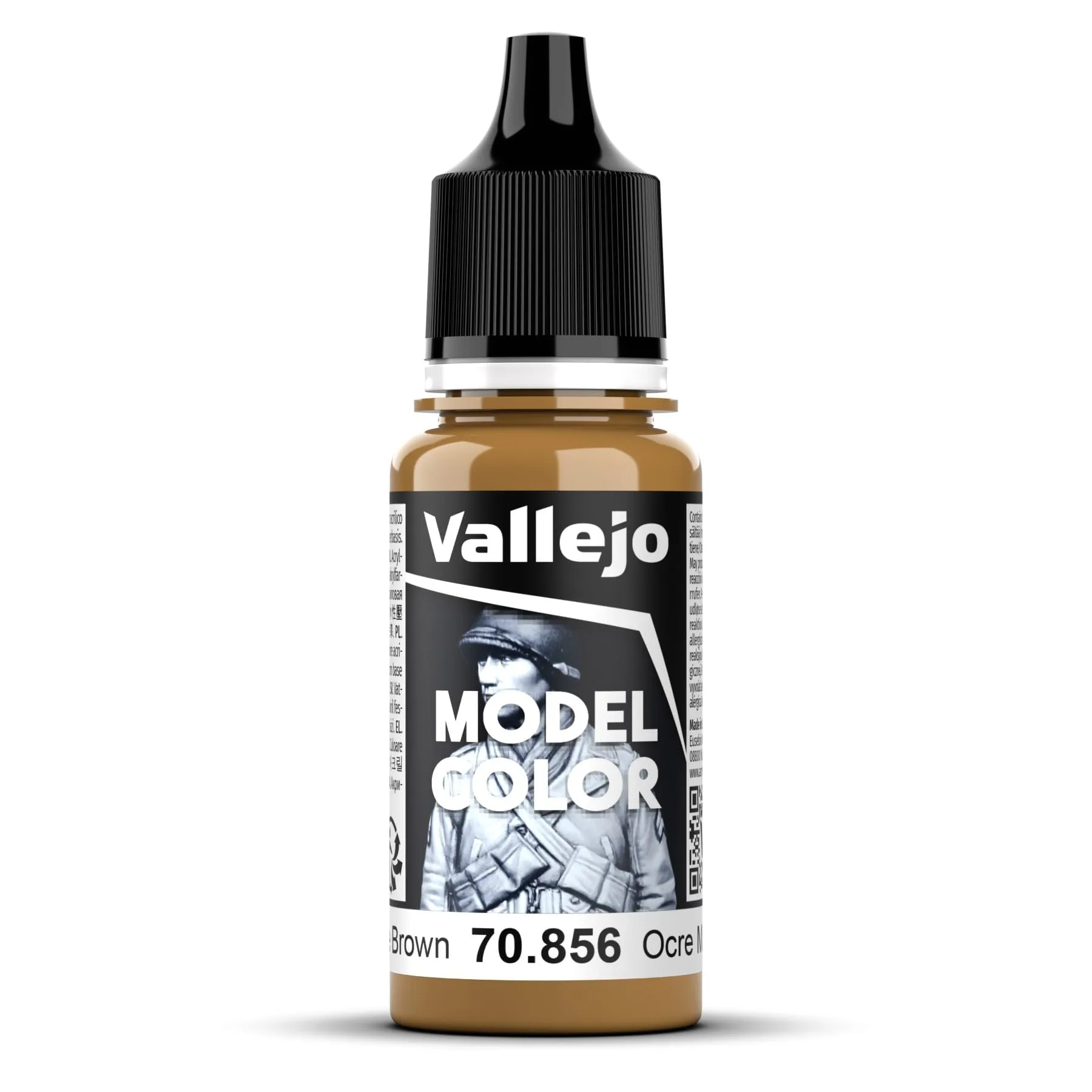 Vallejo 70.856 Model Color Acrylic Paint, Ochre Brown, 17 ml - immagine 2