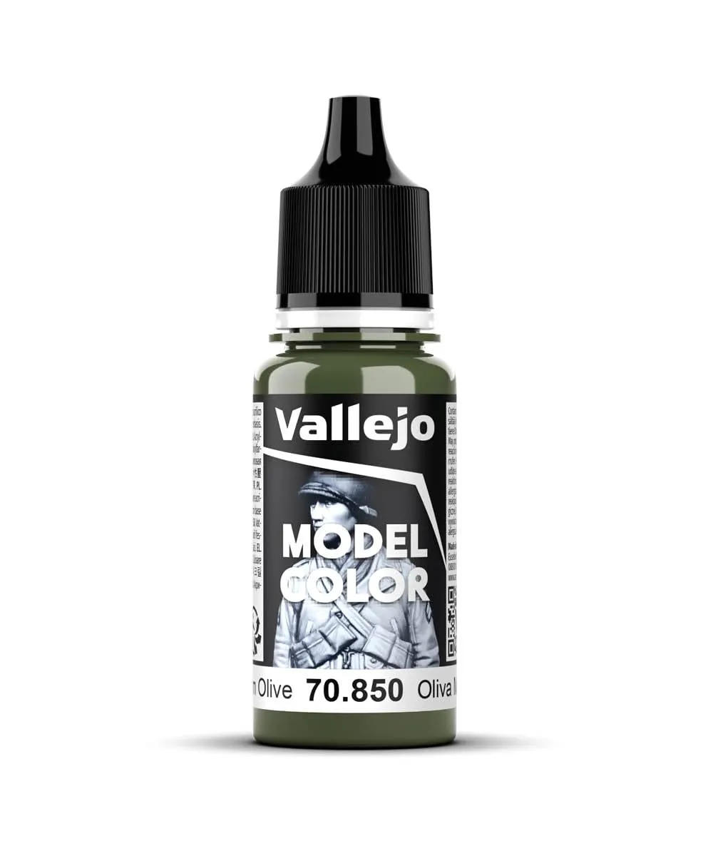 Vallejo Model Color Medium Olive (Verde) 17 ml Acrylic Paint 850 - immagine 1