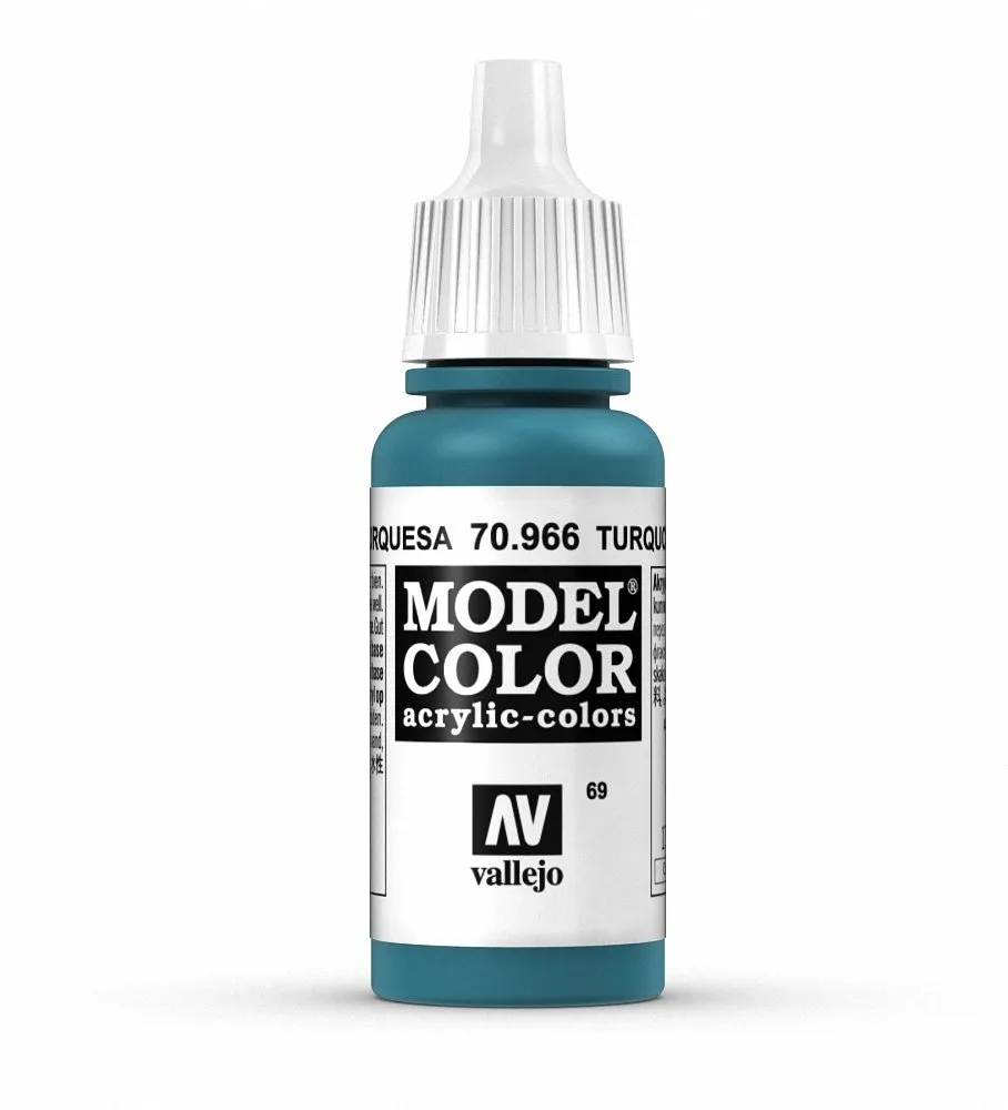 Vallejo 70.966 Acrylic Opaque Color, Turquoise, 17 ml - immagine 1