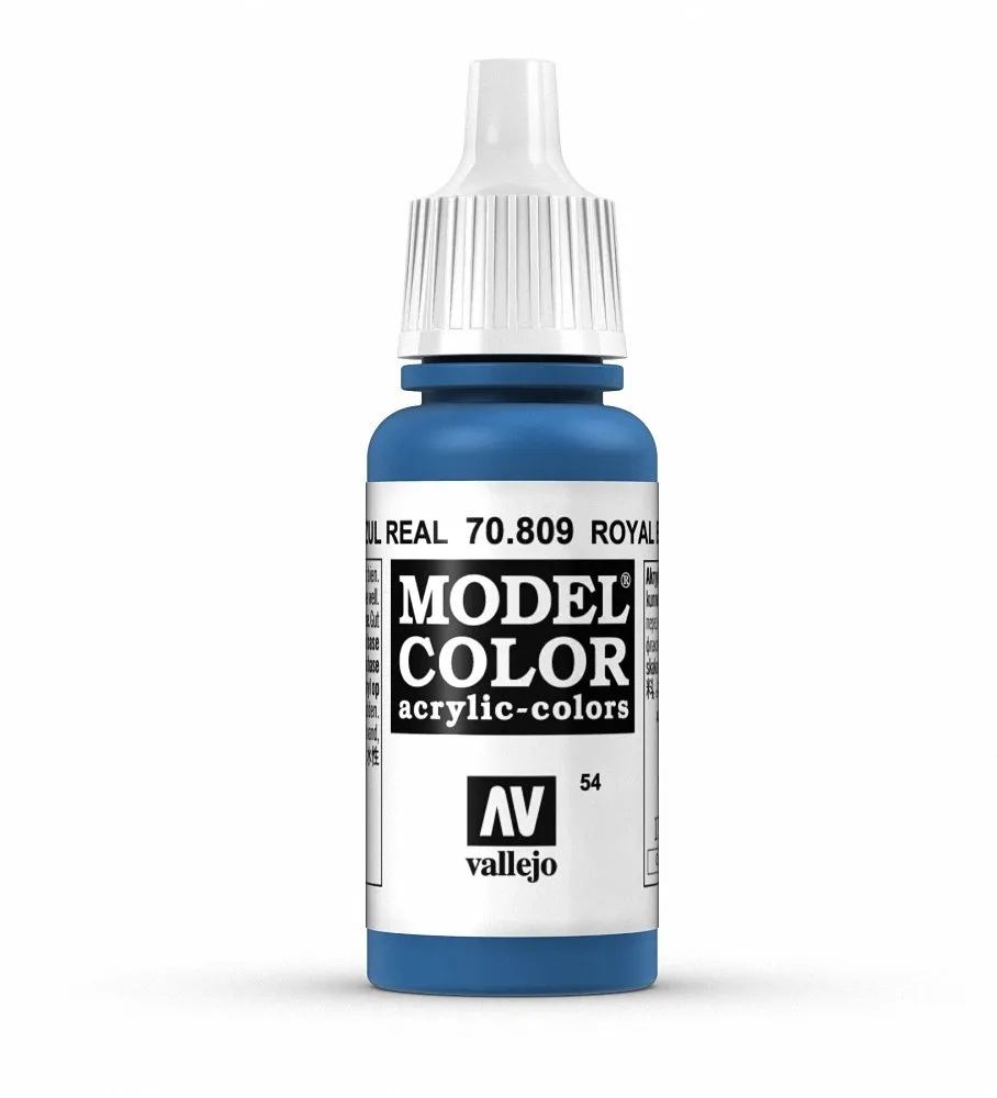Vallejo 809 Model Color Acrylic Paint, Royal Blue, 17 ml - immagine 1