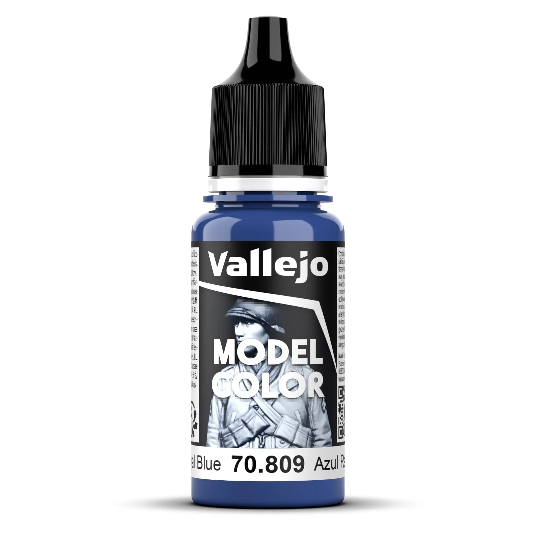 Vallejo 809 Model Color Acrylic Paint, Royal Blue, 17 ml - immagine 2