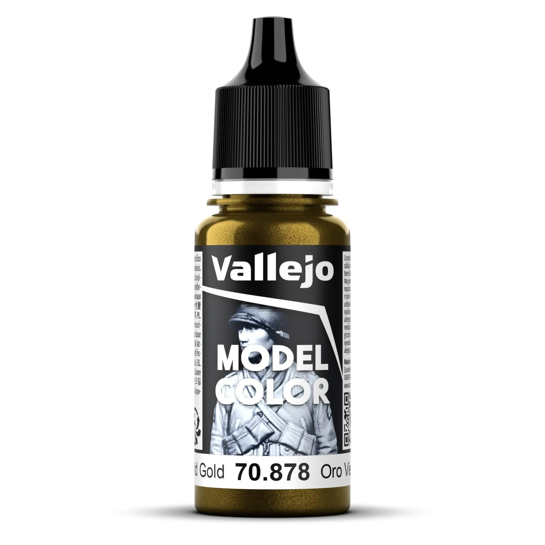 Vallejo 70.878 Acrylic Model Color, Metallic Old Gold, 17 ml - immagine 3