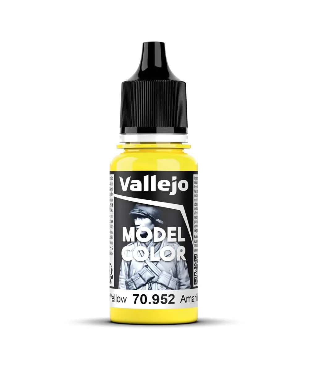Vallejo Model Color Acrylic Lemon Yellow 18 ml, Matte Finish, 952 - immagine 1