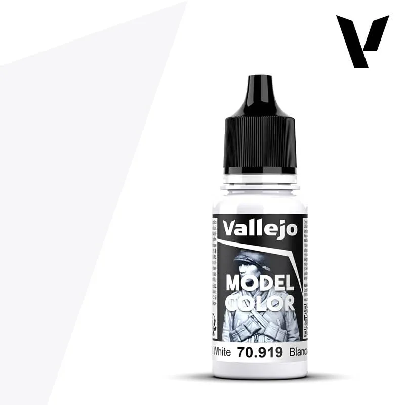 Vallejo 919 Model Color Acrylic Paint, 17 ml, Foundation White - immagine 2