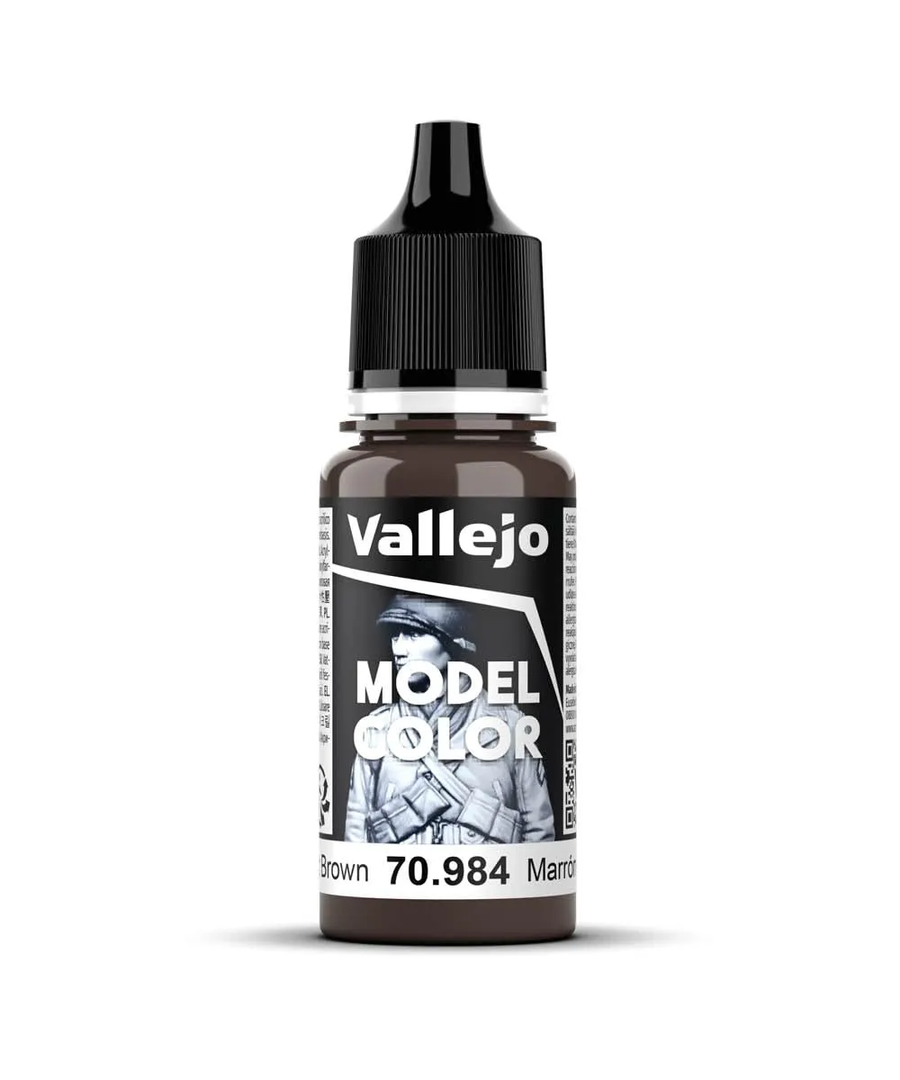 Vallejo 70.984 Flat Brown Acrylic Paint, 17 ml - immagine 1