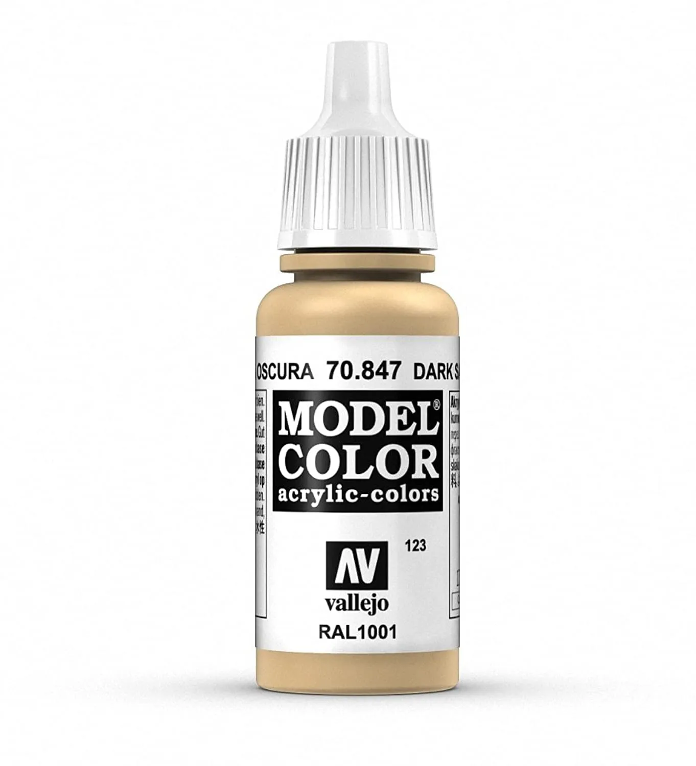Vallejo 70.847 Acrylic Matte Color, Dark Sand, 17 ml - immagine 1