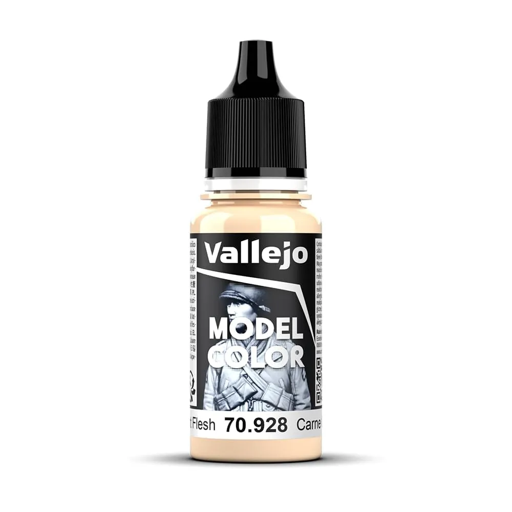 Vallejo 928 Model Color Acrylic Paint, 17 ml, Light Flesh - immagine 1