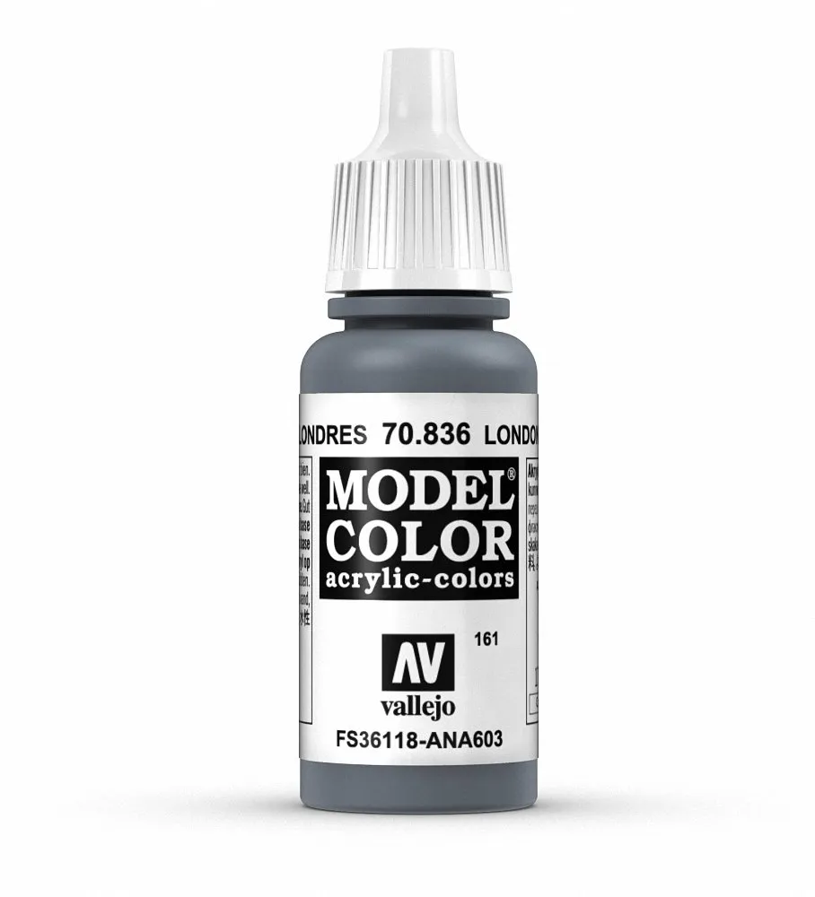 Vallejo 70.836 Acrylic Opaque Color, London Grey, 17 ml - immagine 1