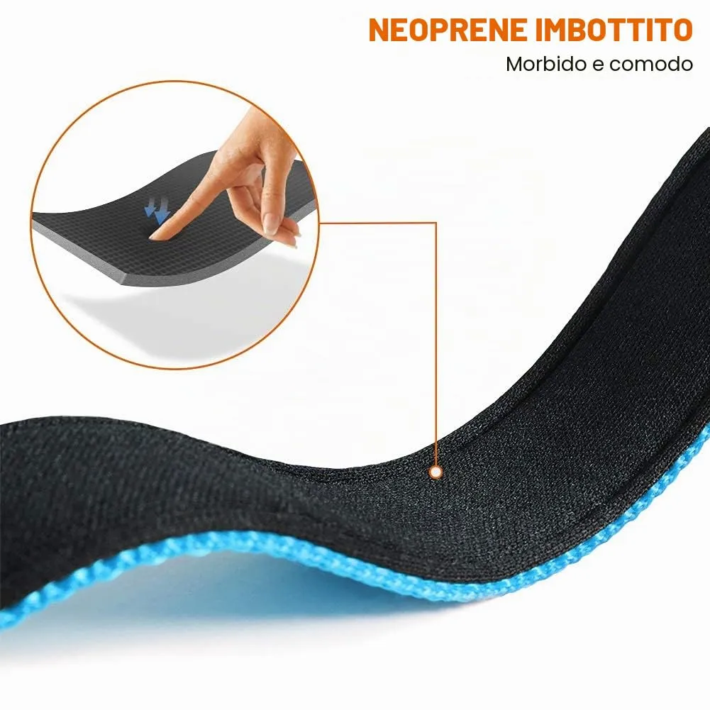 Taglory Collare per Cani in Nylon Imbottito, Regolabile e Riflettente, Taglia L, Cielo Blu - immagine 4