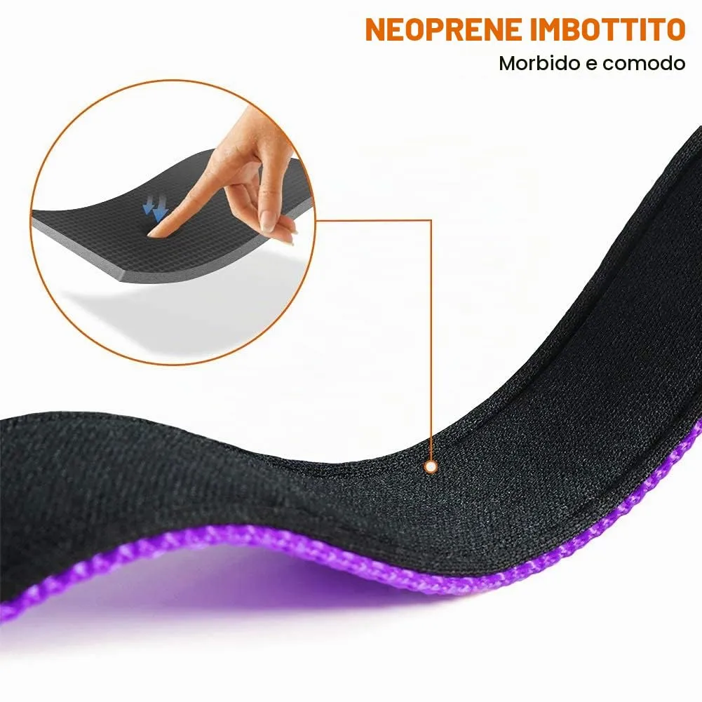 Taglory Collare per Cani in Nylon Imbottito, Regolabile e Riflettente, Taglia S, Viola - immagine 4
