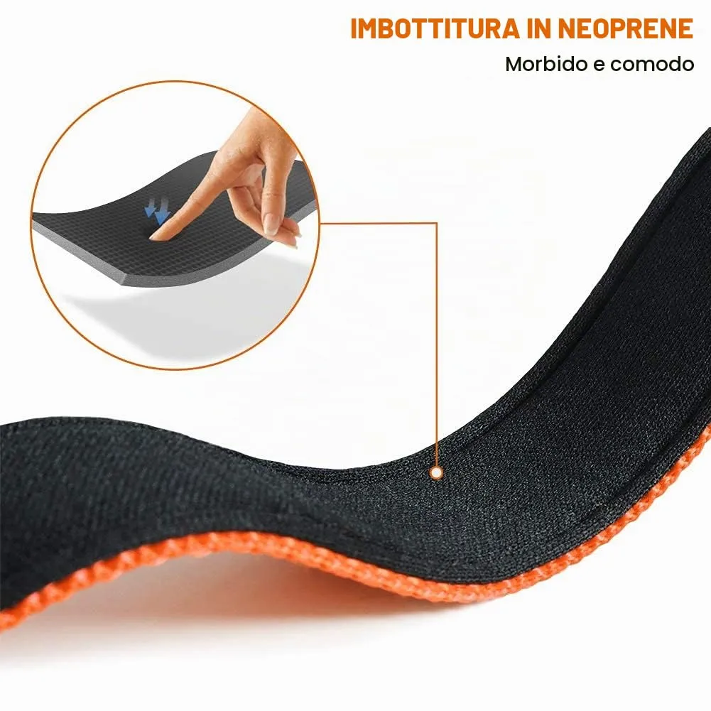 Taglory Collare per Cani in Nylon Imbottito Riflettente Regolabile, Taglia Grande, Arancione - immagine 4