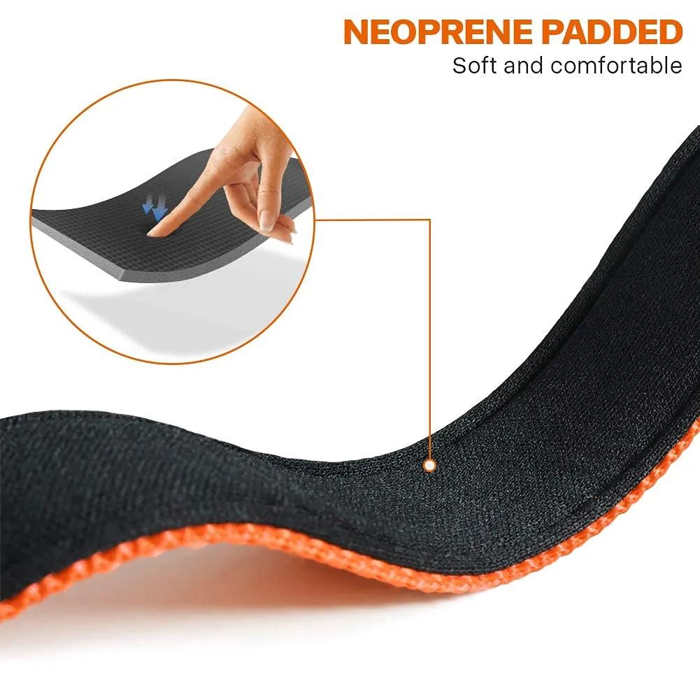 Taglory Collare per Cani in Nylon Imbottito, Regolabile e Riflettente, Taglia S, Arancione - immagine 4