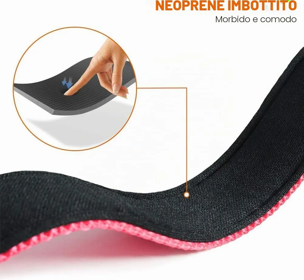 Taglory Collare per Cani in Nylon Imbottito Regolabile e Riflettente, Taglia Media, Rosa - immagine 4