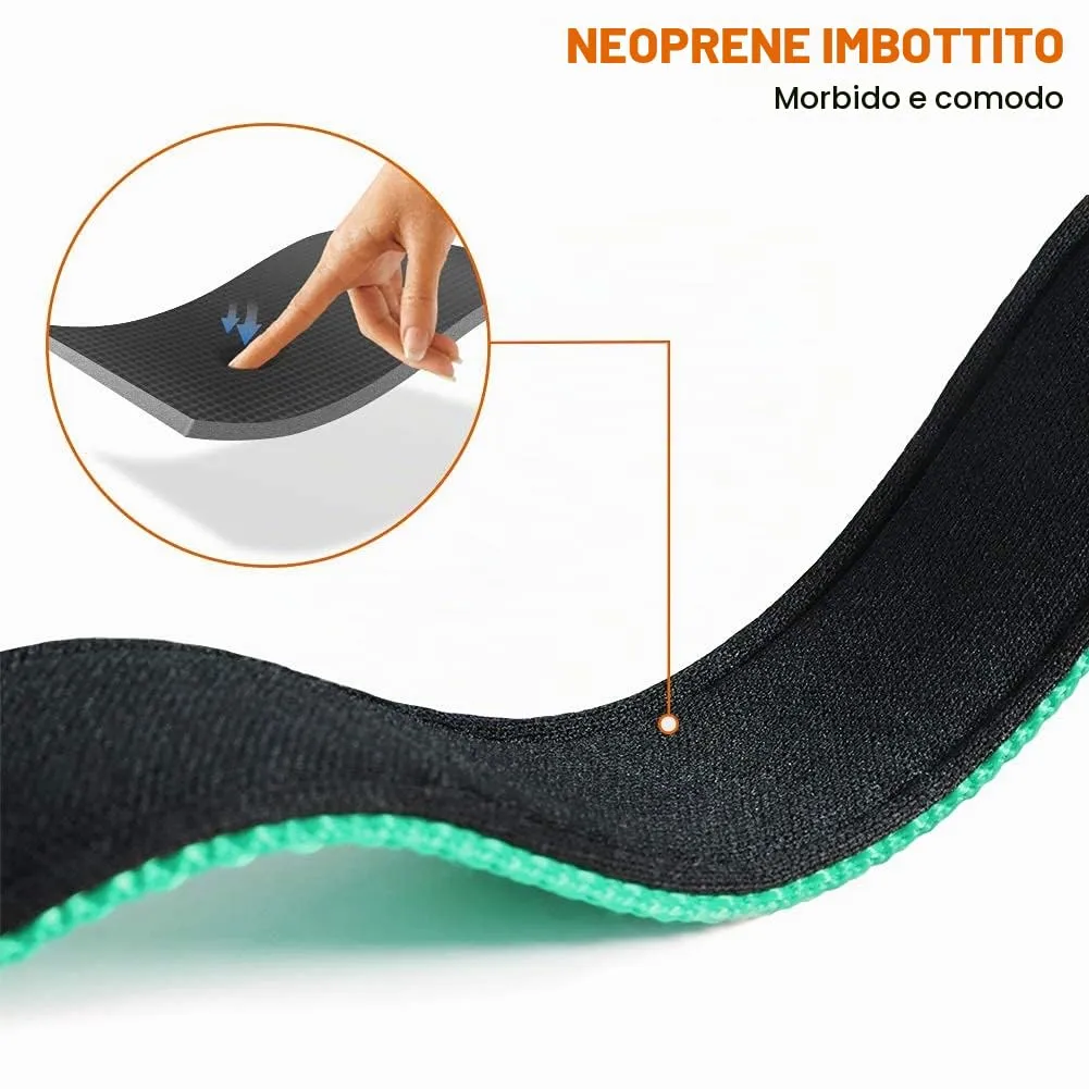 Taglory Collare per Cani in Nylon Imbottito, Regolabile e Riflettente, Taglia M, Turchese - immagine 4