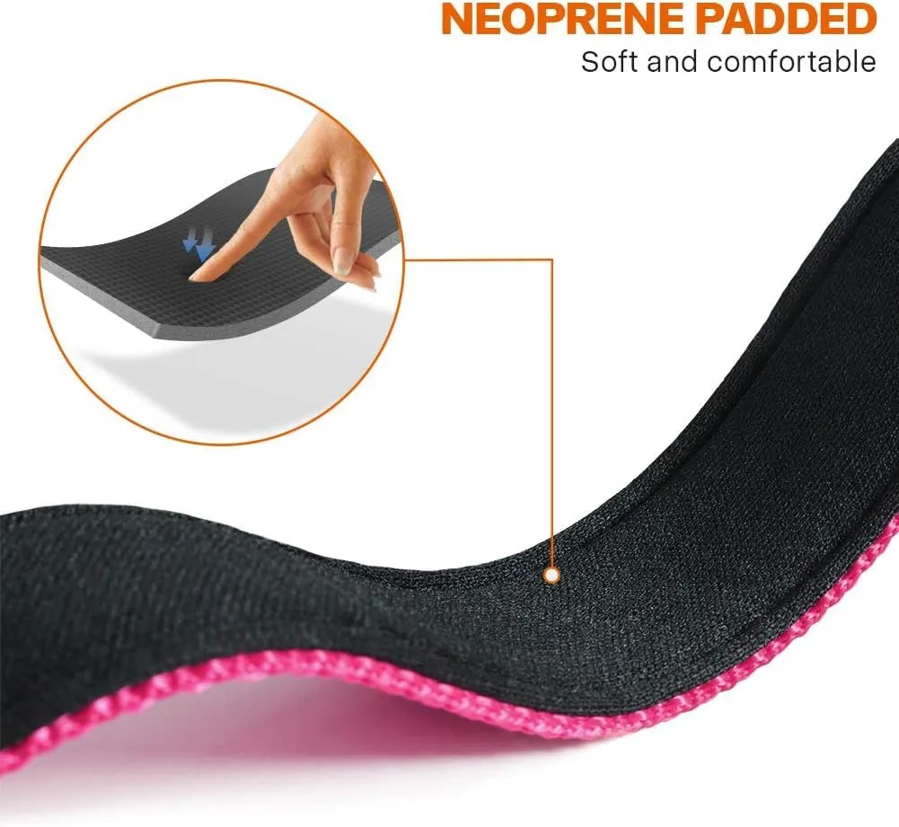 Taglory Collare per Cani in Nylon Imbottito, Riflettente e Regolabile, Taglia XL, Rosa Caldo - immagine 4