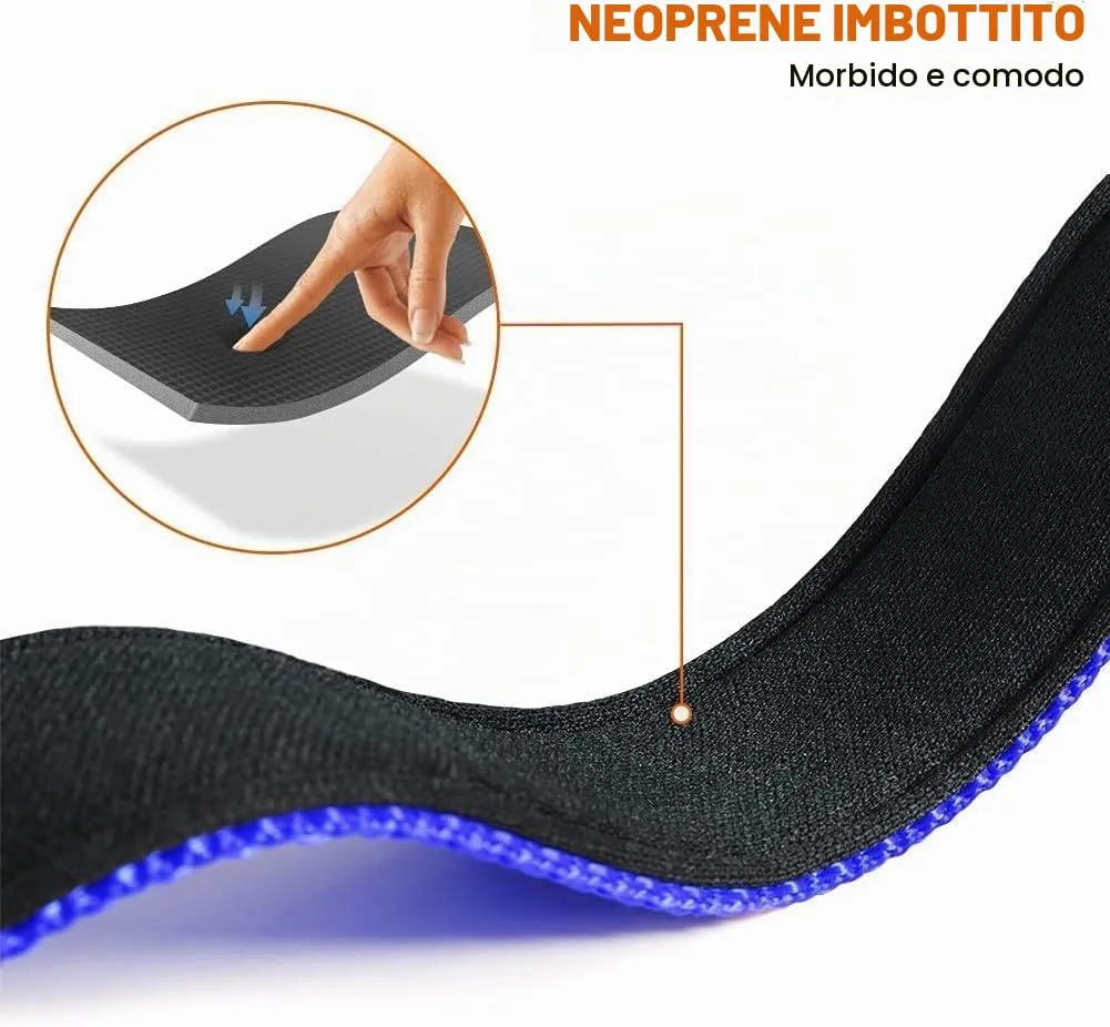 Taglory Collare per Cani in Nylon Imbottito, Riflettente e Regolabile, Blu Scuro, Taglia XL - immagine 4