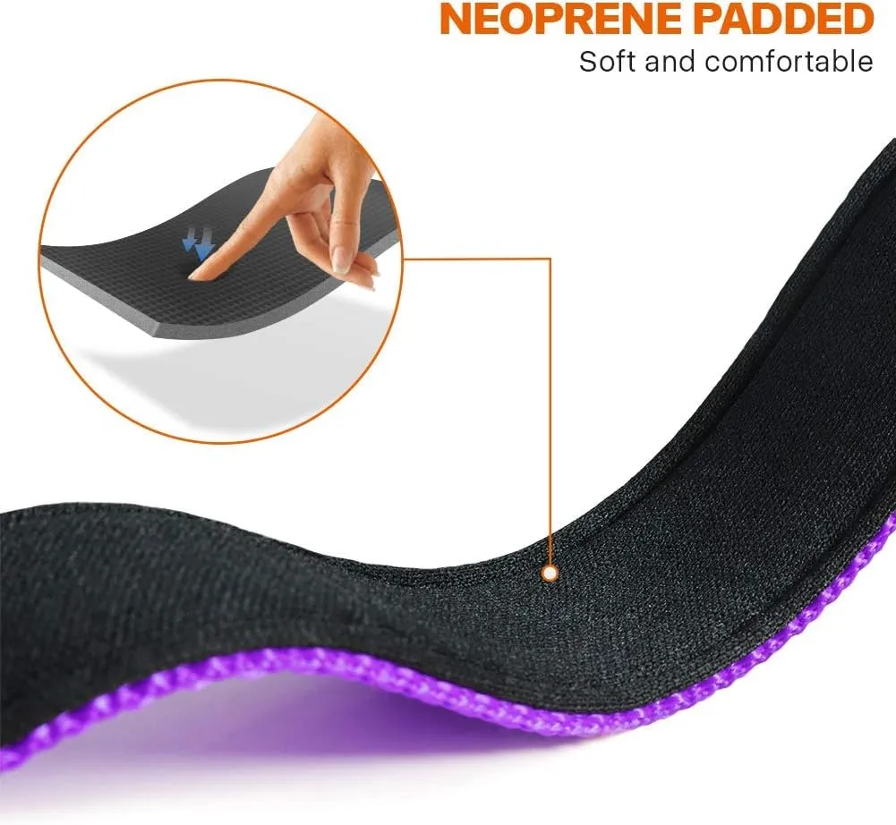 Taglory Collare per Cani in Nylon Imbottito Riflettente, Taglia XL, Viola - immagine 4