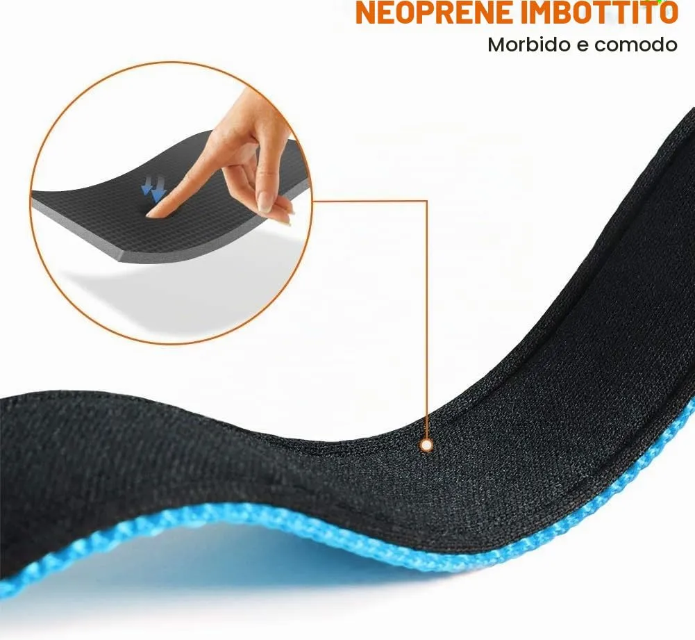 Taglory Collare per Cani in Nylon Imbottito Riflettente, Taglia Media, Cielo Blu - immagine 4