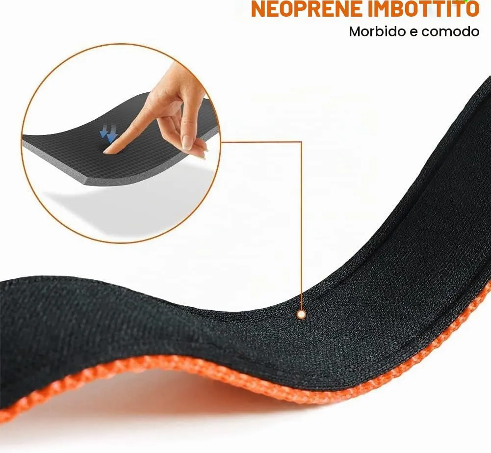 Taglory Collare per Cani in Nylon Imbottito Riflettente, Taglia XL, Arancione - immagine 4