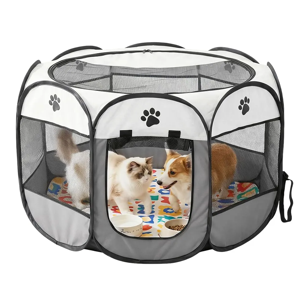 Recinto pieghevole per animali domestici Wapasezyar 74x74x43cm - immagine 1
