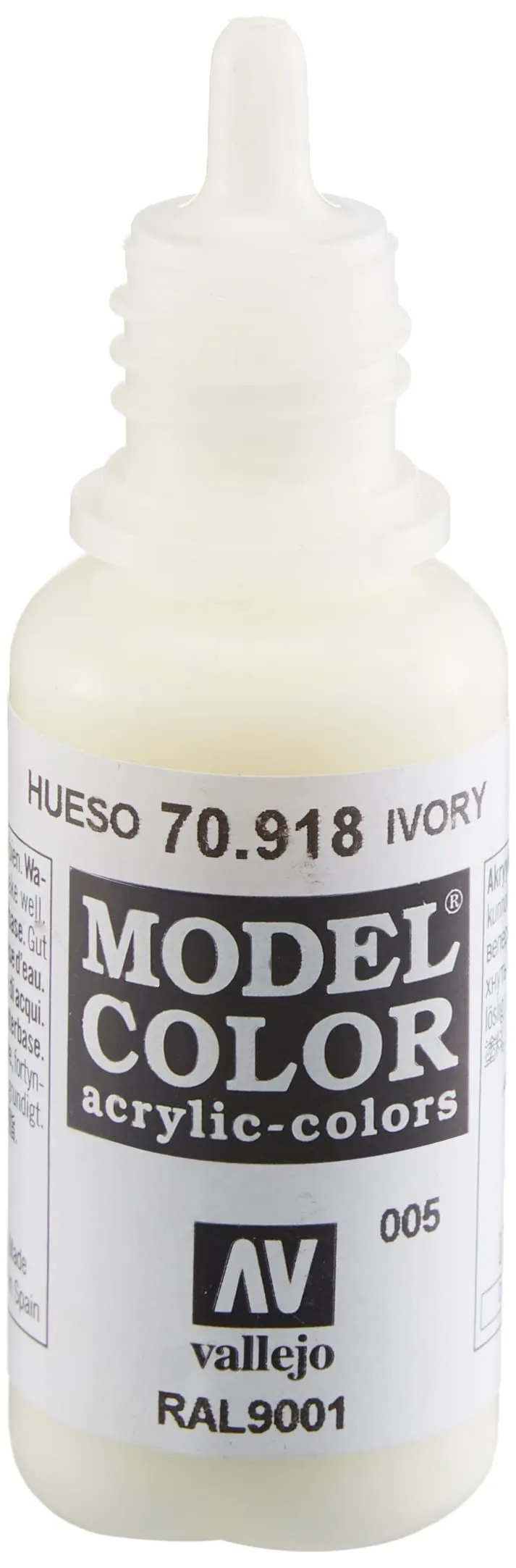Vallejo 70.918 Acrylic Matte Color, Ivory, 17 ml - immagine 4