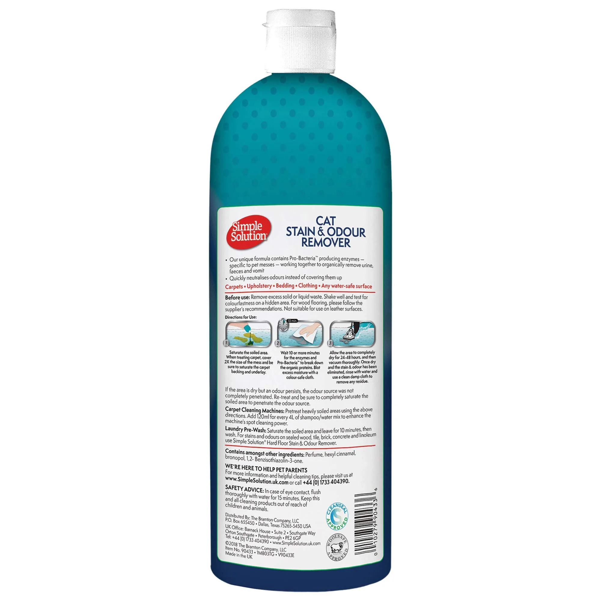 Simple Solution Elimina Macchie e Odori di Gatto, 1000 ml - immagine 2